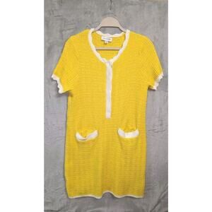 Free Assembly Women’s Mini Sweater Dress Scalloped trim Sz Small cottagecore‎